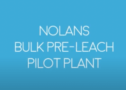 Nolans Bulk Pre-Leach Pilot Plant - July 2017​