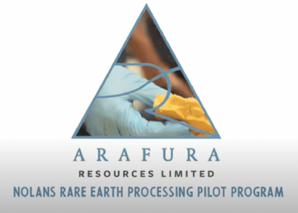 Nolans Rare Earth Processing Pilot Plant - November/December 2018​